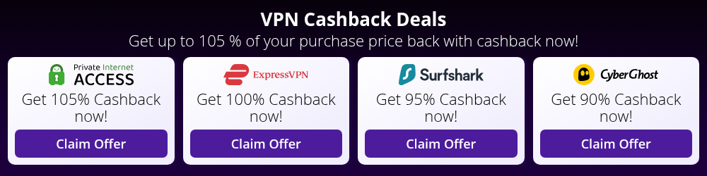 Best VPN Cashback Deals