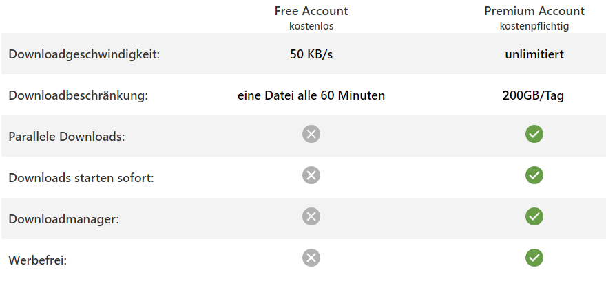 Vorteile von ddownload Premium